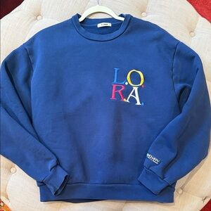 Madhappy brand LORA Sweatshirt with Multicolor Logo Unisex size Med
